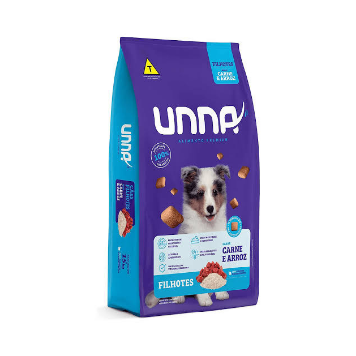 unna-alimento-premium-filhotes-carne-e-arroz